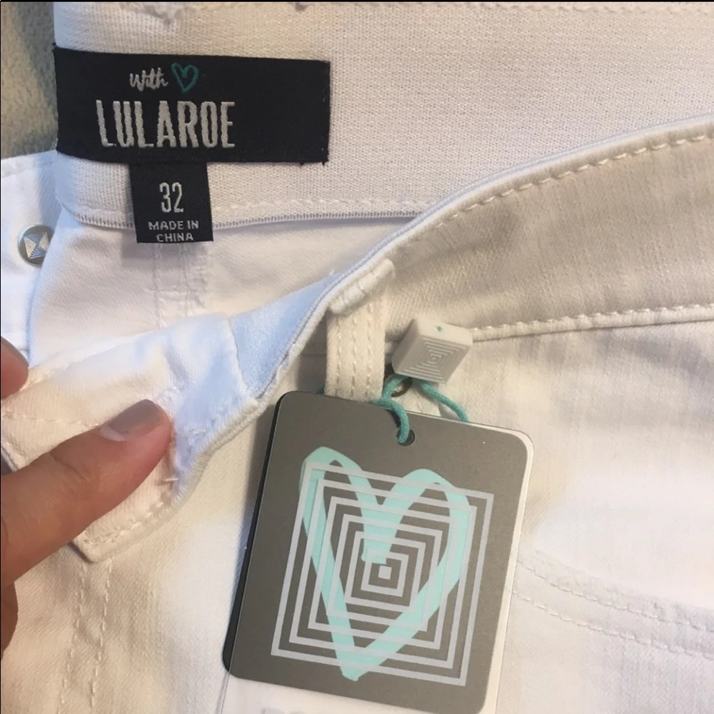 LuLaRoe white jeans
